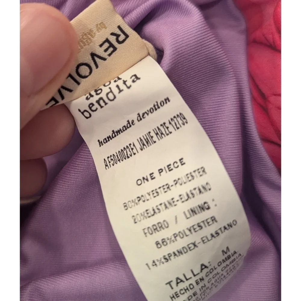 NWT Agua Bendita X Revolve Jamie One Piece In Hazel Fuschia Medium
